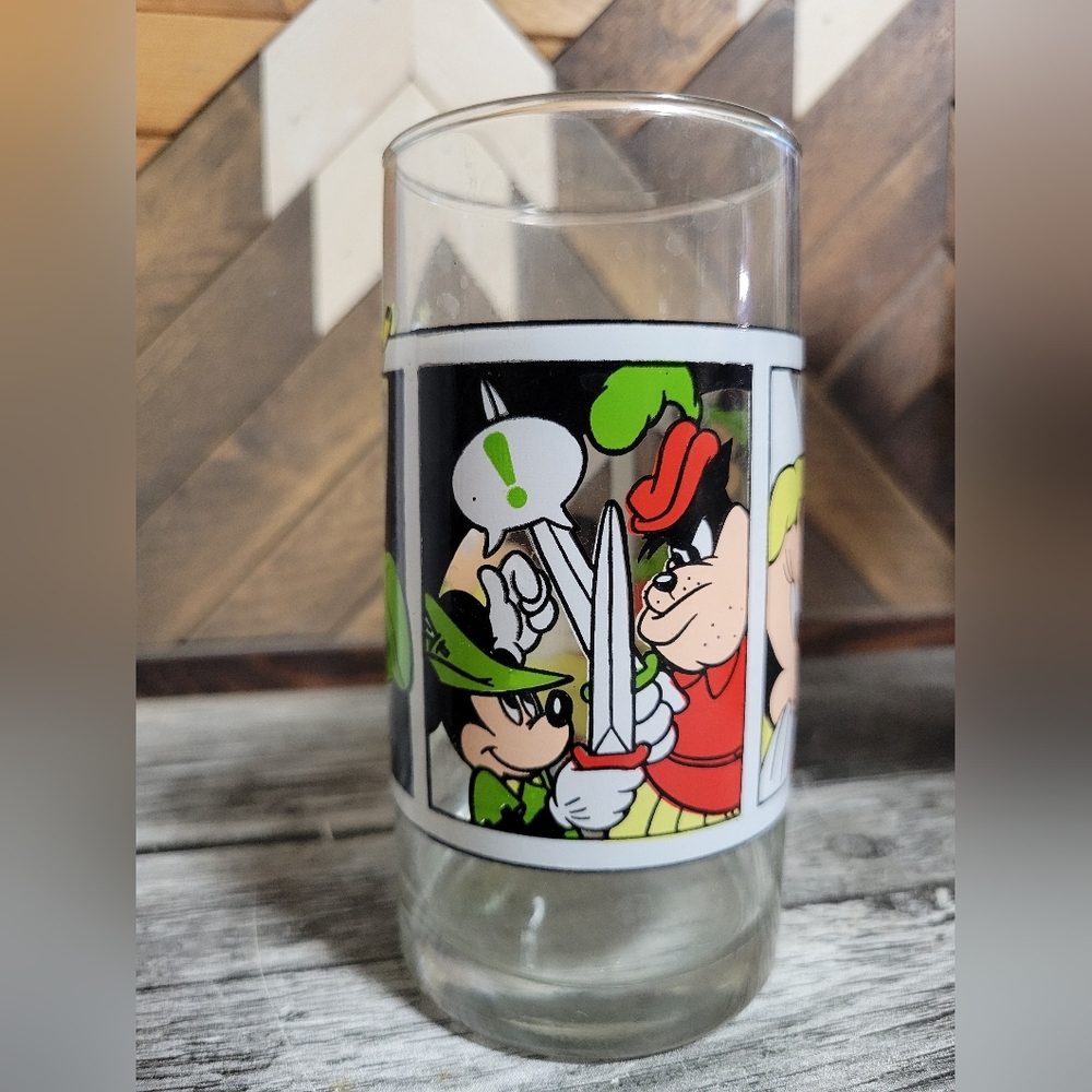 Vintage Mickey Mouse Storyboard Glass